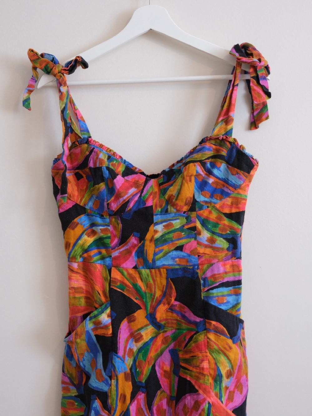 FARM Rio Rainbow Bananas Linen Blend Sundress - Picture 7 of 13